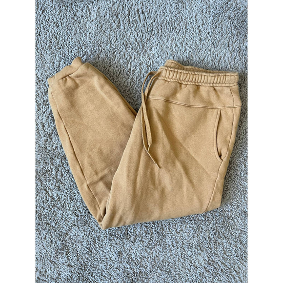 Madewell MWL Betterterry Joggers Drawstring Mustard - Picture 2 of 5